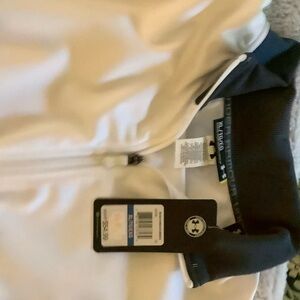 Under Armour Black and White Zip-Up Jacket